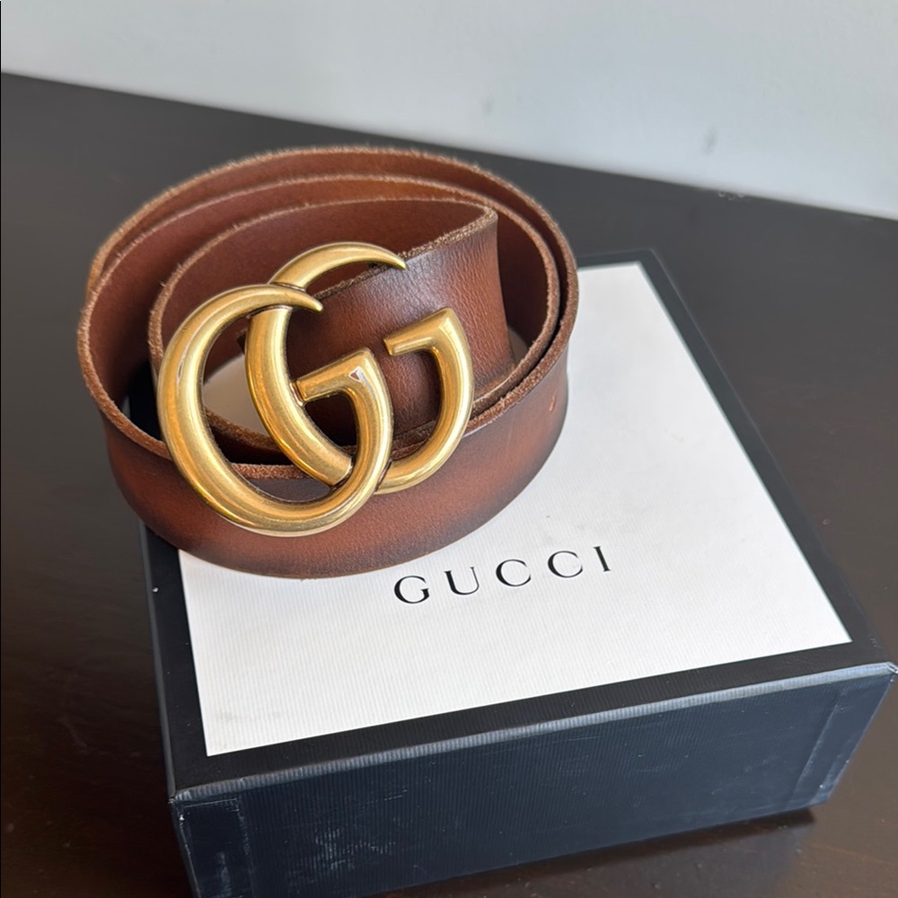 Gucci Marmont Wide Leather Belt (NWOT)